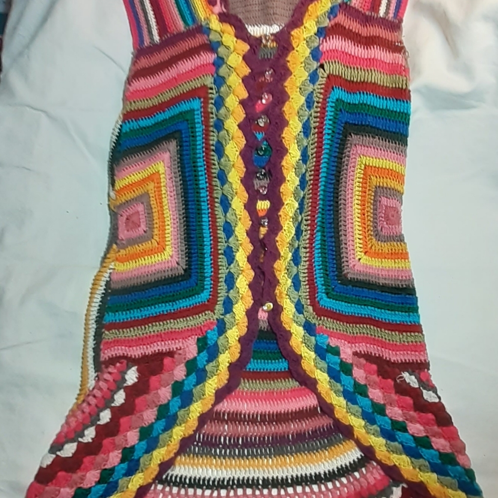 Crochet Vest, Full Figure